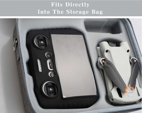 Silicone Sleeve Protective Cover for DJI Mini 3 Pro/Mini/Air 2S/Mavic 3 PRO/Classic DJI RC Remote Controller Accessories (Black) in Saudi Arabia