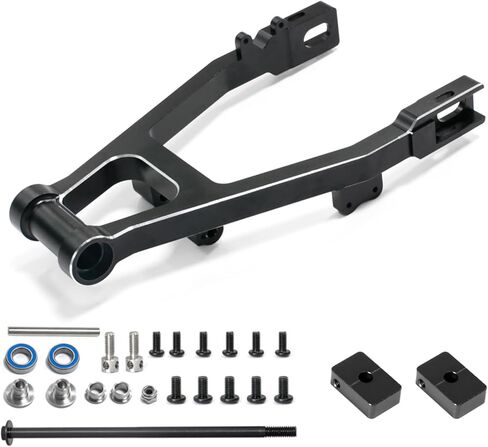 Aluminum 7075 Adjustable Rear Swing Arm Set for LOSI 1/4 Promoto-MX Motorcycle RTR Upgrade Parts (Replace Part LOS364000) (Red) in Saudi Arabia