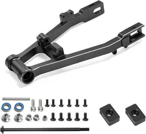 Aluminum 7075 Adjustable Rear Swing Arm Set for LOSI 1/4 Promoto-MX Motorcycle RTR Upgrade Parts (Replace Part LOS364000) (Red) in Saudi Arabia