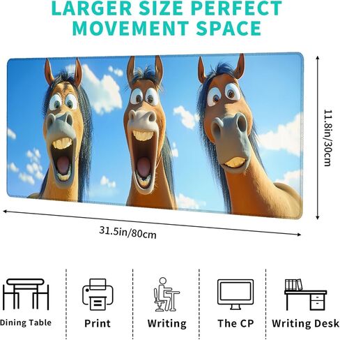 Cute Corgi Gaming Mouse Pad – 12x31.5in Large Extended Desk Mat with Cool Dynamic Lightning Dog Design – Non-Slip Rubber Mousepad for Office Home – Deskmat Gifts for Pet Lovers Decor in Saudi Arabia