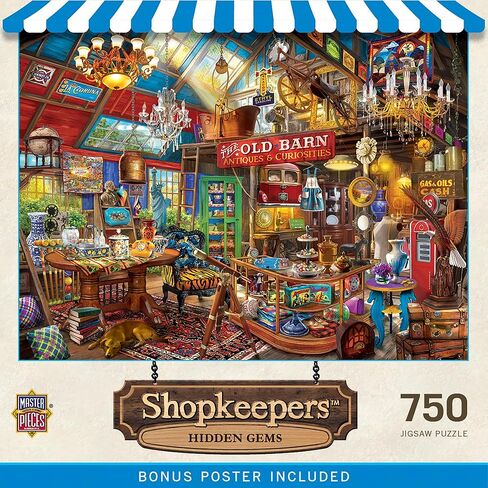 MasterPieces 750 Piece Jigsaw Puzzle for Adults and Family - Hidden Gems - 18"x24" in Saudi Arabia