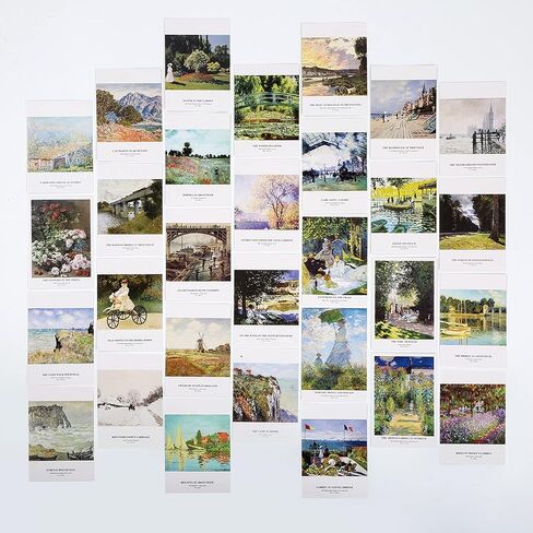 Claude Monet Art Postcards, Famous Painting Modern Artwork Post Cards Bulk Pack(30 Pack), Vintage Aesthetic Picture Wall Collage, Postcards Poster for School Students Teacher Thank You Note Cards in Kuwait