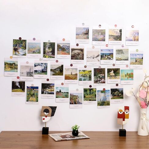 Claude Monet Art Postcards, Famous Painting Modern Artwork Post Cards Bulk Pack(30 Pack), Vintage Aesthetic Picture Wall Collage, Postcards Poster for School Students Teacher Thank You Note Cards in Kuwait