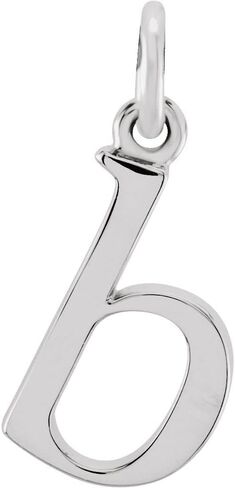 Sonia Jewels Lowercase Alphabet Initial Letter B Charm Pendant Small (15mm x 5.1mm) in Saudi Arabia
