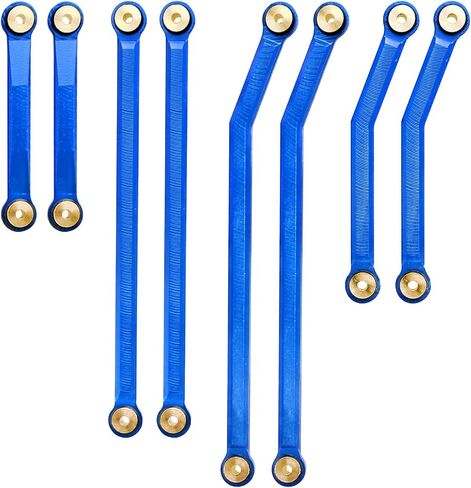 High Clearance Links Set Aluminum for Axial SCX24 AXI90081 Deadbolt 1/24 RC Crawler, 8PCS (Blue) in Saudi Arabia
