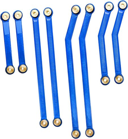 High Clearance Links Set Aluminum for Axial SCX24 AXI90081 Deadbolt 1/24 RC Crawler, 8PCS (Blue) in Saudi Arabia
