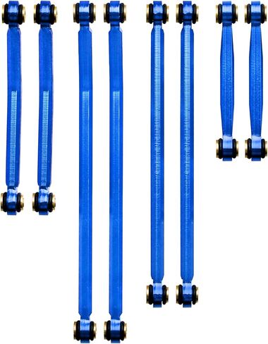 High Clearance Links Set Aluminum for Axial SCX24 AXI90081 Deadbolt 1/24 RC Crawler, 8PCS (Blue) in Saudi Arabia
