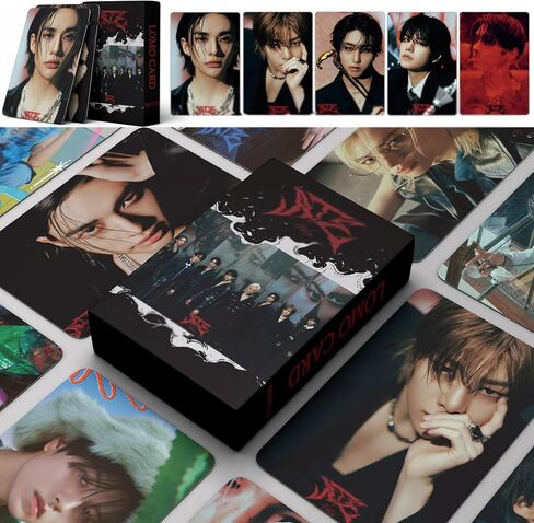 مجموعة بطاقات صور مكونة من 55 قطعة لألبوم Stary-kids الجديد ألبوم ATE Lomo بطاقة Photocards البضائع لجمع المشجعين in Saudi Arabia
