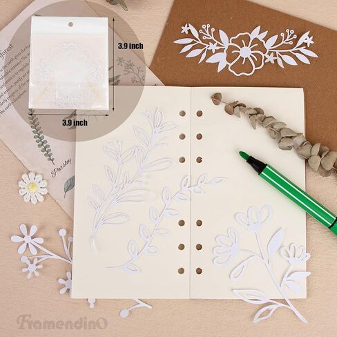 Framendino, 40 Pack Scrapbook Supplies Decoupage Paper Wedding Vintage Stickers Paper Mix Lace Craft Mesh Fabric Flower Paper for Art Journaling Card Making Supplies in Saudi Arabia