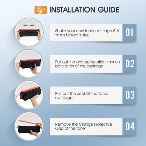 مجموعة خرطوشة حبر 508A M553 مكونة من 4 قطع بديلة متوافقة لحبر HP 508A 508X للمؤسسات M553 M552 553 MFP M577 CF360X CF361X CF362X CF363X (إصدار جديد، أسود سماوي أرجواني أصفر) in Kuwait