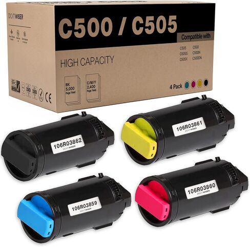 Do it Wiser VersaLink C400/C405 Toner Bundle High Capacity 106R03512 106R03513 106R03514 106R03515 4-Color Set Replacement for Xerox VersaLink C400 C405 C400D C400DN C405DN C405N Printer in Saudi Arabia