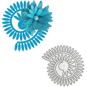 3D Spiral Flower Metal Die Cuts,Daisy Flower Garland Wedding Cutting Dies Cut Stencils for DIY Scrapbooking Photo Decorative Embossing Paper Dies for Scrapbooking Card Making
