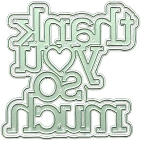 Thank You So Much Metal Die Cuts, Cutting Dies for Card Making Clearance, Embossing Dies for Scrapbooking, DIY Album Paper Cards Decoration