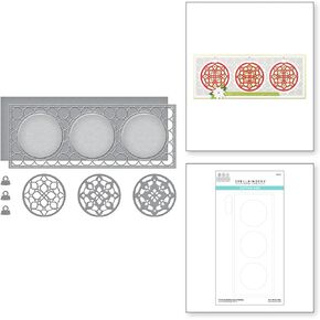 Spellbinders Circle Kaleidoscope Slimline Collection Metal Etched Dies