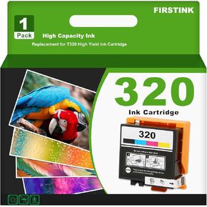 High Capacity T320 Ink Cartridge T320XL 320 Ink Cartridge Four-Color Replacement for PictureMate PM-400 PM-401 PM 400 Photo Printer Ink