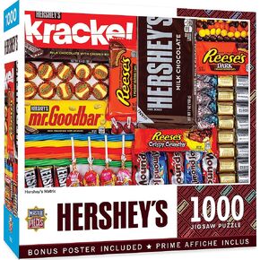 MasterPieces 1000 Piece Jigsaw Puzzle for Adults, Family, Or Youth - Hershey's Candy Shop - 19.25"x26.75"