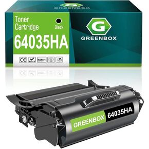 GREENBOX Remanufature 64035HA High Yield Toner Cartridge Replacement for 64035HA for T640 T640dn T640dtn T640N T640tn T642 T642dtn T642n T642tn T644 T644dtn T644n T644tn T642e Printer (1Black)