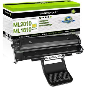 greencycle 1 Pack ML2010 ML1610 ML-2010 Black Toner Cartridge Replacement Compatible for Samsung ML-1610 ML-1610R ML-1615 ML-2010 ML-2010D3 ML-2571N Laser Printer