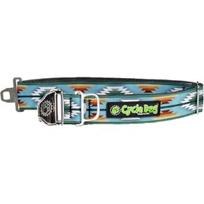 Camp Fire Bottle Opener Dog Collar (Fatty, Medium 12"-21") - No Stink Waterproof Collar for Dogs & Puppies/Secure Latch-Lock Buckle/Waterproof/Sustainably Made in USA with Recycled Material
