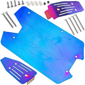Stainless Steel Chassis Upgrades Part for 1/10 Senton 4X4 V3 3S BLX/Senton 4X2 Boost Mega 550,RC Chassis Protect Armor Skid Plate Guard Hops Up