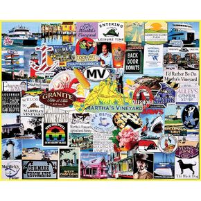 White Mountain Puzzles - I Love Martha's Vineyard - 1000 Piece Jigsaw Puzzle