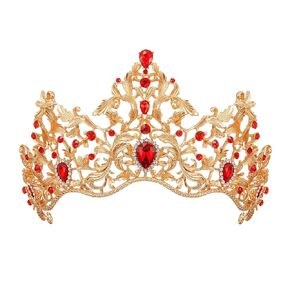 AW BRIDAL Crystal Crown AB Rhinestone Tiaras for Women Wedding Tiara for Bride Princess Tiara for Halloween Costume Party Prom Quinceanera Birthday Christmas Crown Queen Tiara, AB Rhinestone