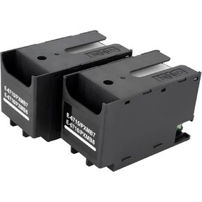 T6715 T6176 Ink Maintenance Box for Workforce Pro WF-4833 WF-4740 WF 4730 WF-4734 WF-4830 WF-4720 WF-4820 WF-3820 EC-4020 EC-4030 EC-4040 WF-C5790 WF-C5210 WF-C5290 Printers T671500/T671600 (2-Packs)