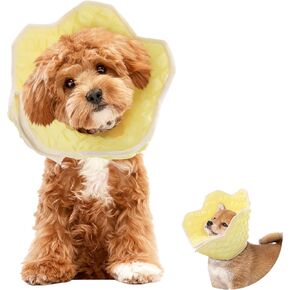 HOMBYS Soft Dog Cone Collar for Dogs After Surgery, Adjustable Dog Cat Recovery Cone Collar for Large Medium Small Dogs and Cats to Stop Liking, Breathable Elizabethan Collar, (M)