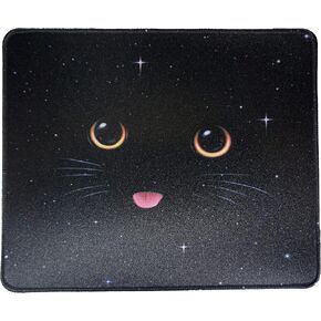 Space Cat Computer Mouse Pad Cute Kitten Funny 12x10 Inches Table Mat for Gaming Office Meow Pets