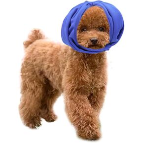 Dog No Shake Ear Wraps Medical Ear Wrap Dogs Ear Cover Anxiety Relief Dog Calming Hood for Grooming Bathing Dogs Ear Muff (Large)