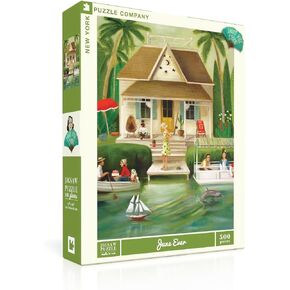 New York Puzzle Company - Janet Hill Splendid Summer Home - 500 Piece Jigsaw Puzzle for Family Game Nights by Janet Hill in Kuwait