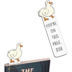 Secret Santa Gifts, Stocking Stuffers for Teens Teen Girls Boys, Stocking Stuffers for Women Book Lovers Gifts, Duck Gifts for Book Lovers Cute Book marks for Reading Women Bookish Birthday Valentines