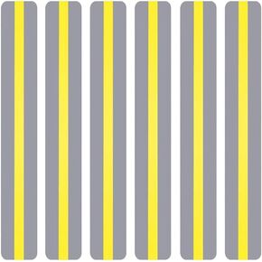12 Pieces Yellow Guided Reading Strips Overlay Hightlight Bookmarks Help with Dyslexia for Children and Teaching supply