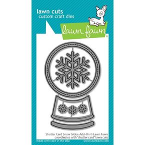 Lawn Fawn LF2434 Shutter Card Snow Globe Add-On Custom Craft Dies