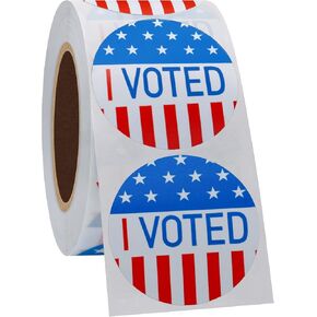 Voted Stickers Round Labels Voted Label Sticker, 500 Stickers, 1.5 inch, I Voted Today