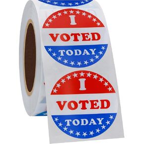 ملصقات مصوّتة، ملصقات مستديرة، ملصق ملصق مصوّت، 500 ملصق، 1.5 بوصة، لقد قمت بالتصويت اليوم in Kuwait