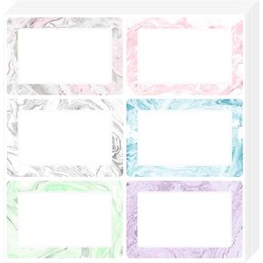120PCS Name Tag Stickers for Clothes 3 x 2 Inch Self Adhesive Gift Tags Sticker Sticky Name Tags Labels Name Badge for Themed Party School Office Home