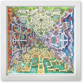 Pintoo Jigsaw Puzzles 1600 Piece for Adults - Tom Parker - Myth Maze Beautiful Plastic Puzzle for Home Decor Zero Dust Easy Storage [H2375]