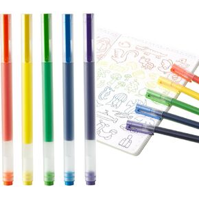 Red Pens Fine Point Smooth Writing Gel Pens 10 Pack Medium Ballpoint Ink Pens For Adult Kids Journaling Drawing Coloring Book
