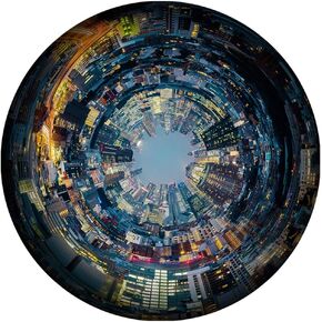 Jigsaw Puzzles 1000 Pieces -City Vision Round puzzles-1000 Piece Puzzles for Adults Teens Large Puzzle, Art Puzzles