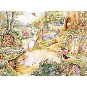 New York Puzzle Company - Beatrix Potter Walk in The Woods - 1000 Piece Jigsaw Puzzle for Adults by Beatrix Potter