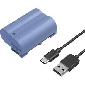 SMALLRIG EN-EL15C Battery 2400mAh USB-C Camera Battery for Nikon Z6 III, Zf, Z8, 2.5H Full Charged Battery for Nikon Z7, Z6, Z7 II, Z6 II, Z5, D850, D810, D810A, D780, D750, D610, D500, Orange - 4966
