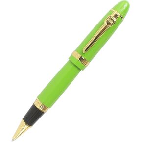Gullor Heavy Big Rollerball Pen 159, Gold Trim, Black Ink(0.7mm), Blue