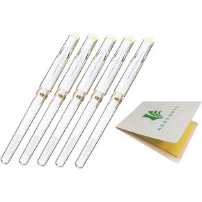 Uni-Ball UM153 Signo Broad Point Gel Pen - Best and Smooth Premium Ink Flow Gel pen. Color White - Pack of 5, Sticky notes Value Set