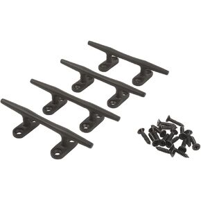 Boat Cleats 316 Stainless Steel Dock Cleats for Boat,4 Inch 5 Inch 6 Inch 8 Inch,Marine Cleats,Open Base Cleats,Rope Cleat with Fasteners for Boat Docks,Kayaks, Nautical Decor,Pack of 2
