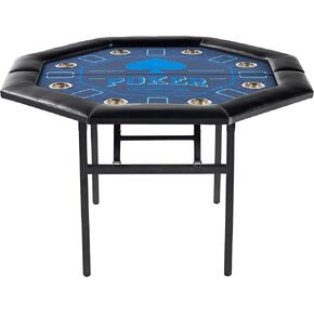 Barrington Poker Multiple Styles Folding Poker Table & Poker Table Top/Dining Table Collection, Durable Padded Rail Tables with Felt Playing Surface, Perfect for Texas Holdem Games