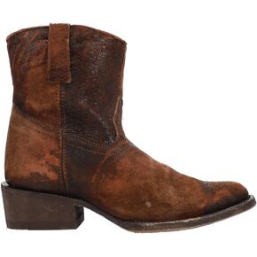 Corral Boots Womens Round Toe Casual Boots Ankle Mid Heel 2-3" - Brown - Size 9.5 B