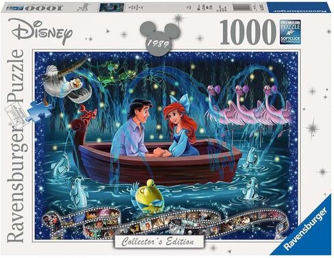 أحجية الصور المقطوعة من Ravensburger Disney Collector's Edition Little Mermaid مكونة من 1000 قطعة للبالغين - 12000319 - أدوات مصنوعة يدويًا، مصنوعة في ألمانيا، كل قطعة تتناسب معًا بشكل مثالي in Saudi Arabia