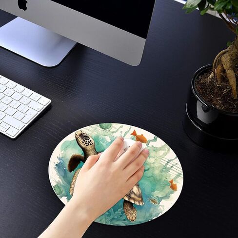 لوحة ماوس مستديرة مع مجموعة قواعد، رقائق ذهبية على شكل أناناس ورخام أبيض، وسادة ماوس مطاطية غير قابلة للانزلاق، ملحقات مكتبية، وسادات ماوس لأجهزة الكمبيوتر المحمول in Kuwait