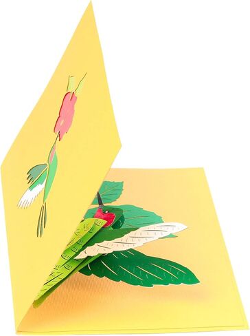 PopLife Hummingbird and Hibiscus 3D Pop Up Mother’s Day Card - Anniversary, Birthday, Valentine's Day - for Mom, for Her, for Sister, Daughter, Grandma, Wife - Thank You, Get Well in Kuwait